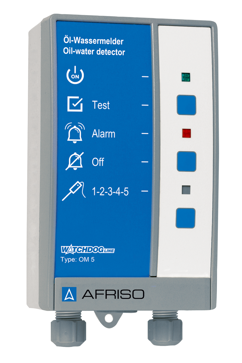 AFRISO Öl-Wassermelder OM5 AC 230V, fünfkanalig, ohne Sonden SAL 75400 75410 20080